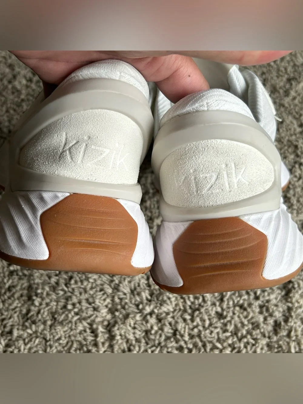 Kizik Monaco Shoes Womens 8.5 White Moonbeam Hands Free Slip On Comfort Sneakers